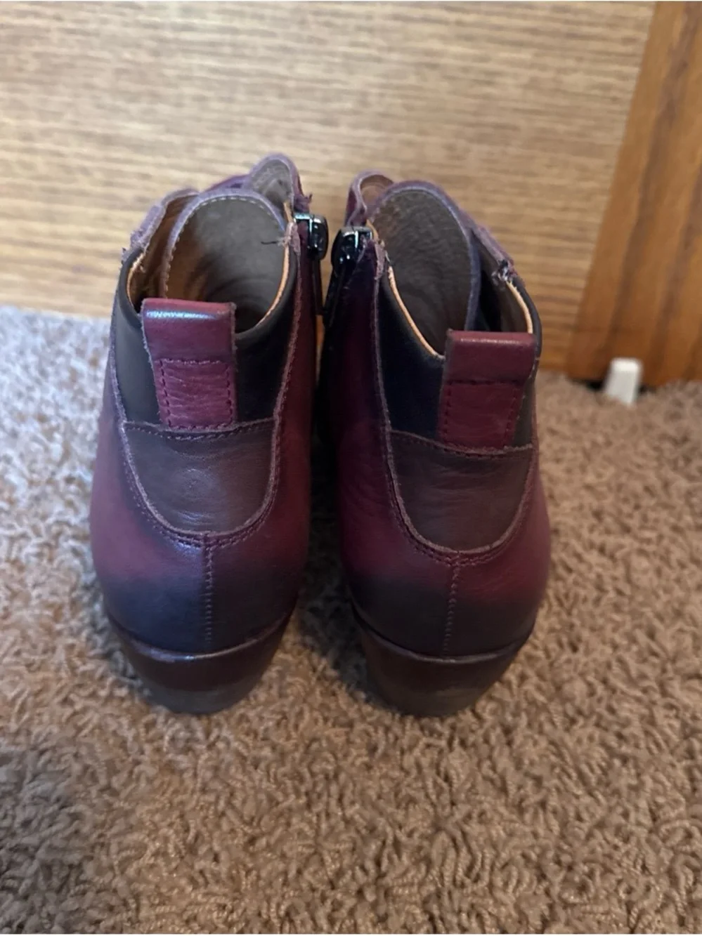 Pikolinos Women’s Red Leather Ankle Boots